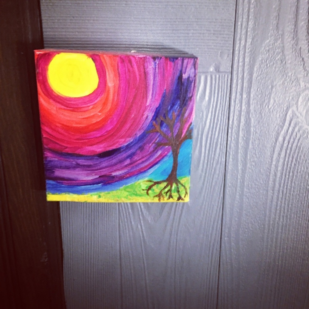 Block canvas Nature painting  🖼